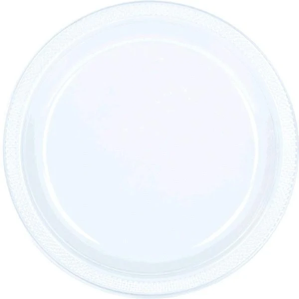 Plastic Plates 9 In. - Clear 20/pkg.