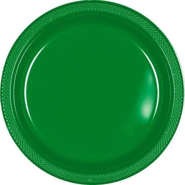 Plastic Plates 10.25 In. - Festive Green 20/pkg.