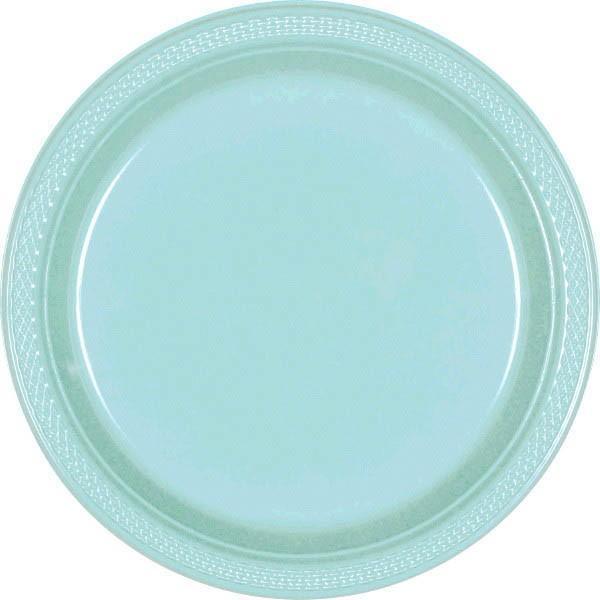Plastic Plates - Robin's Egg Blue 10.25 in. 20/pkg