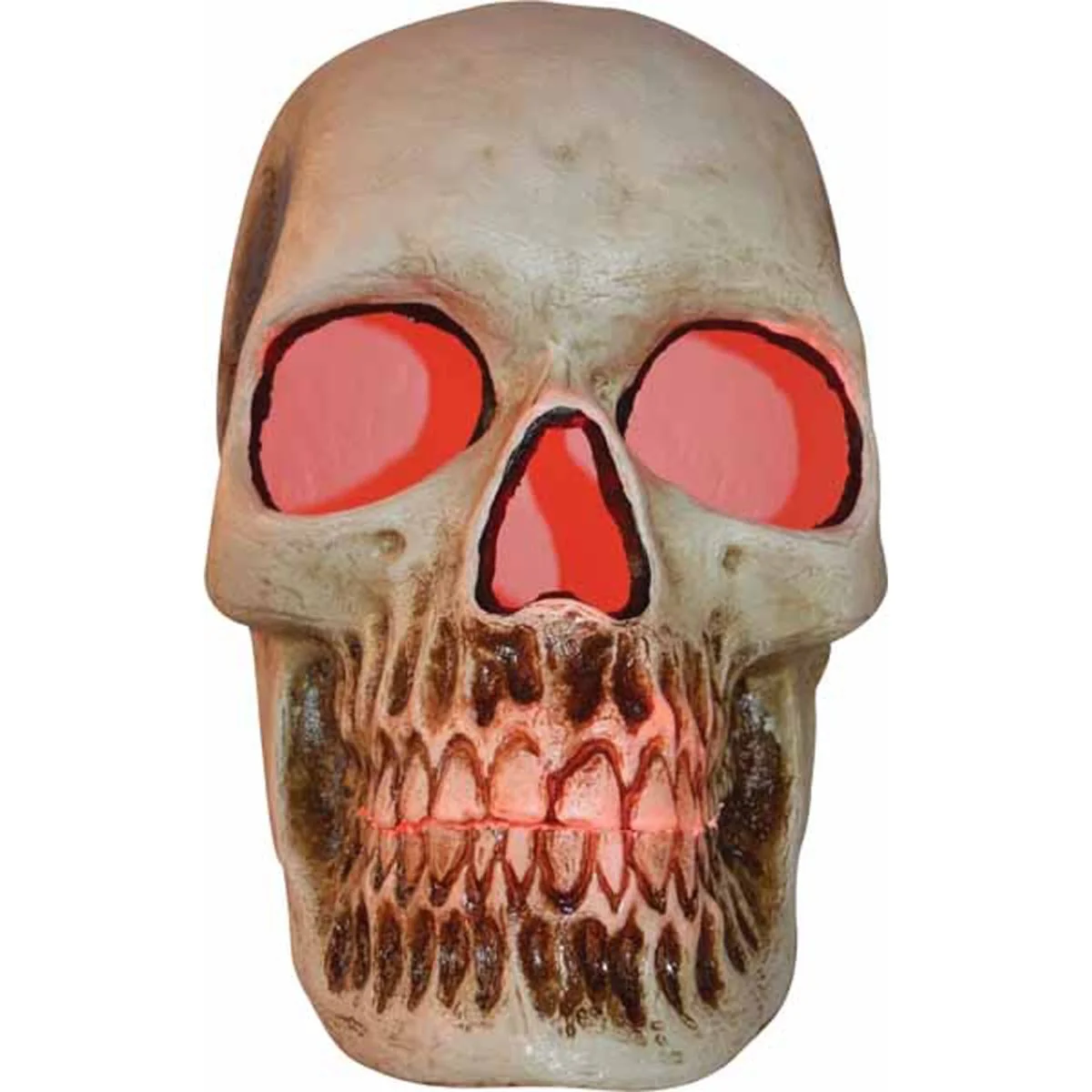 Plastic Tombstone Skull Light-Up, 27 Inches, 1 Count