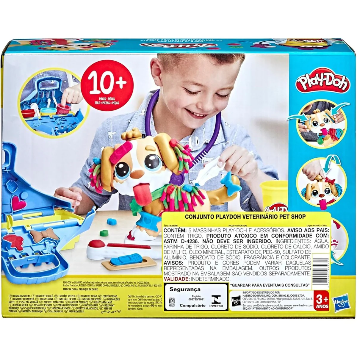 Play-Doh Care 'n Carry Vet Playset with Toy Dog, 1 Count - Image 3