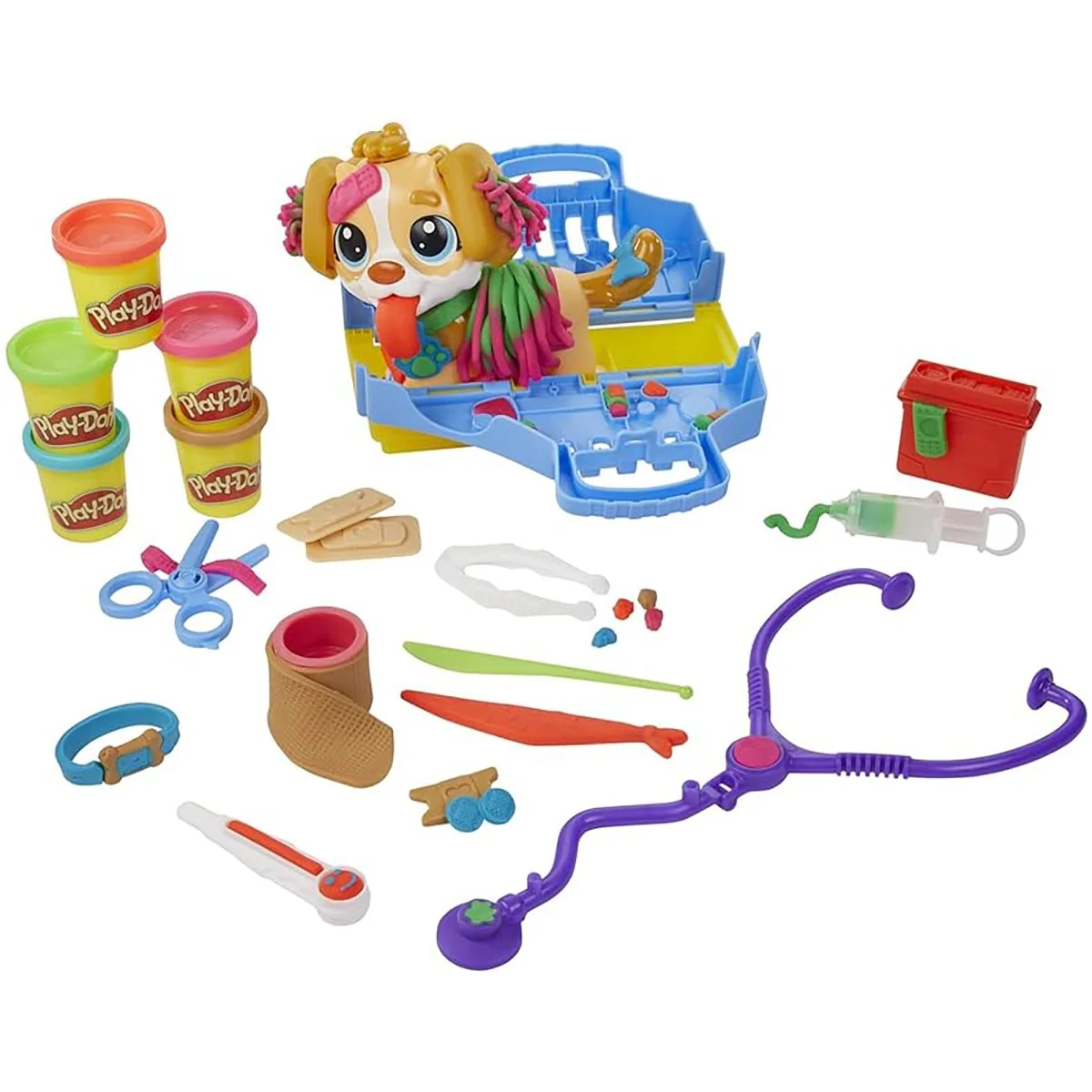 Play-Doh Care 'n Carry Vet Playset with Toy Dog, 1 Count - Image 5