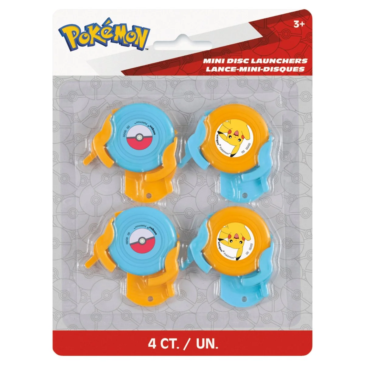 Pokémon Birthday Mini Disc Launchers, 4 Count