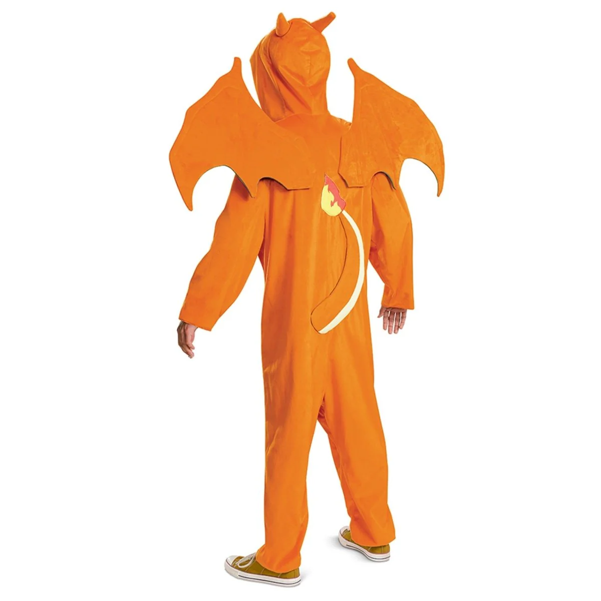 Pokemon Charizard Deluxe Costume for Adults, Orange and Yellow Jumpsuit - Image 3