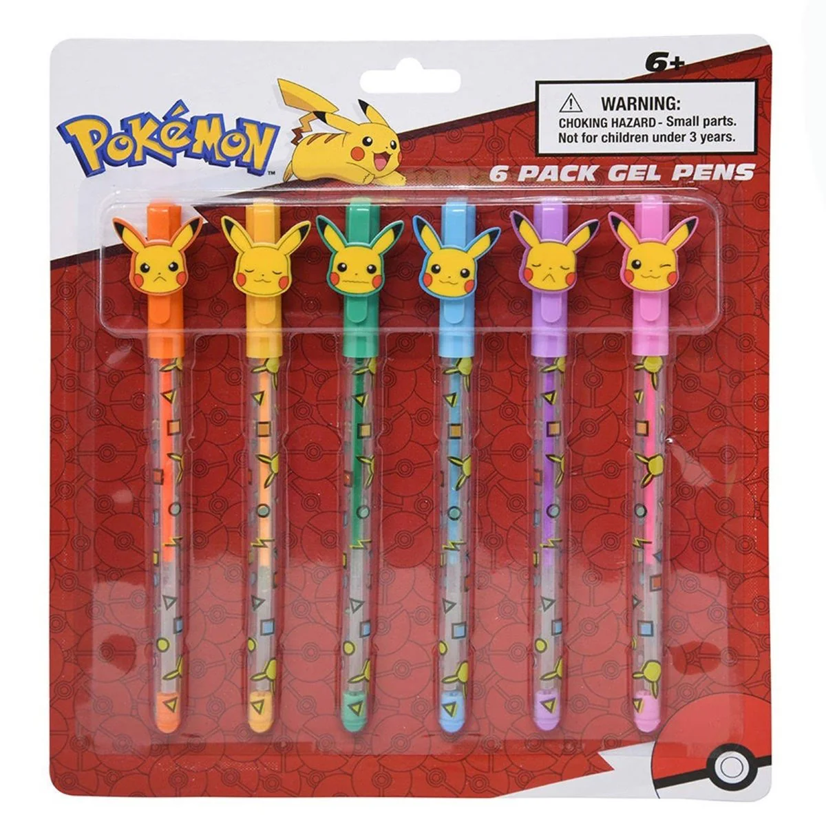 Pokémon Gel Pens, 6 Count