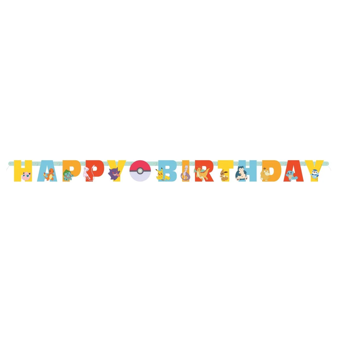 Pokémon 'Happy Birthday' Jointed Banner, 72 Inches, 1 Count