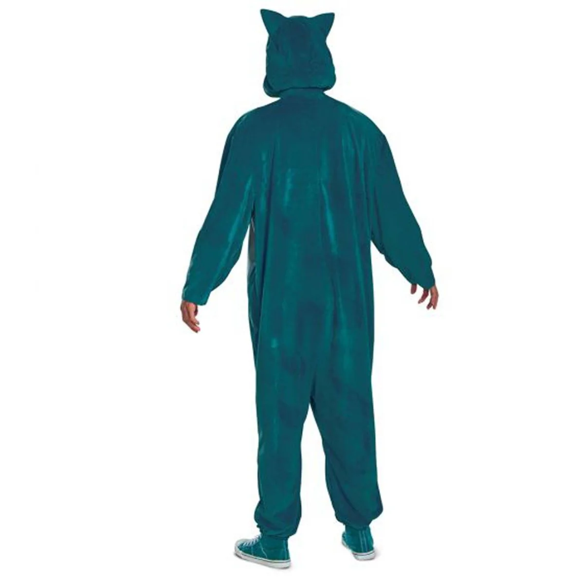 Pokémon Snorlax Jumpsuit Costume for Adults, Teal Jumpsuit - Image 2