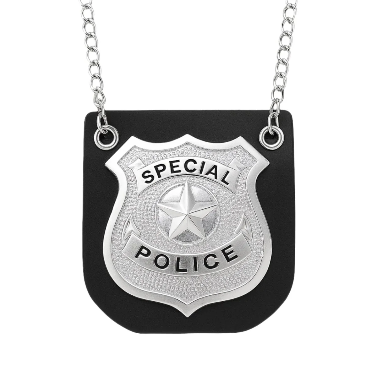 Police Badge with Chain, 1 Count