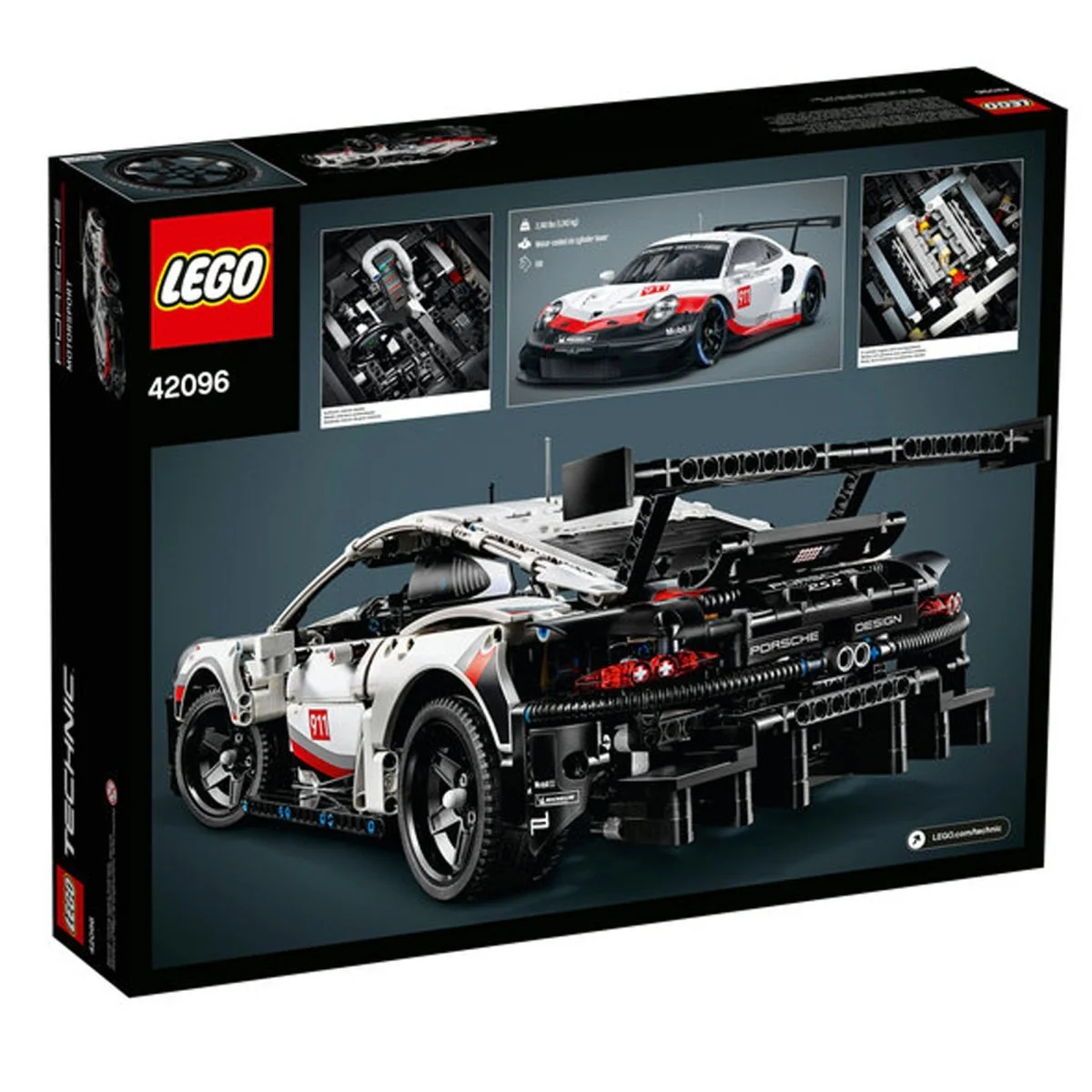 LEGO Technic Porsche 911 RSR, 42096, Ages 10+, 1580 Pieces - Image 4