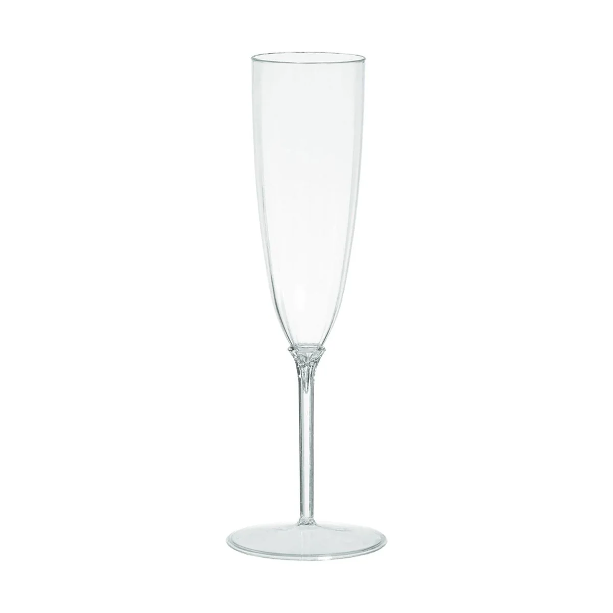 Premium Quality Clear Plastic Champagne Flutes, 5 Oz, 20 Count