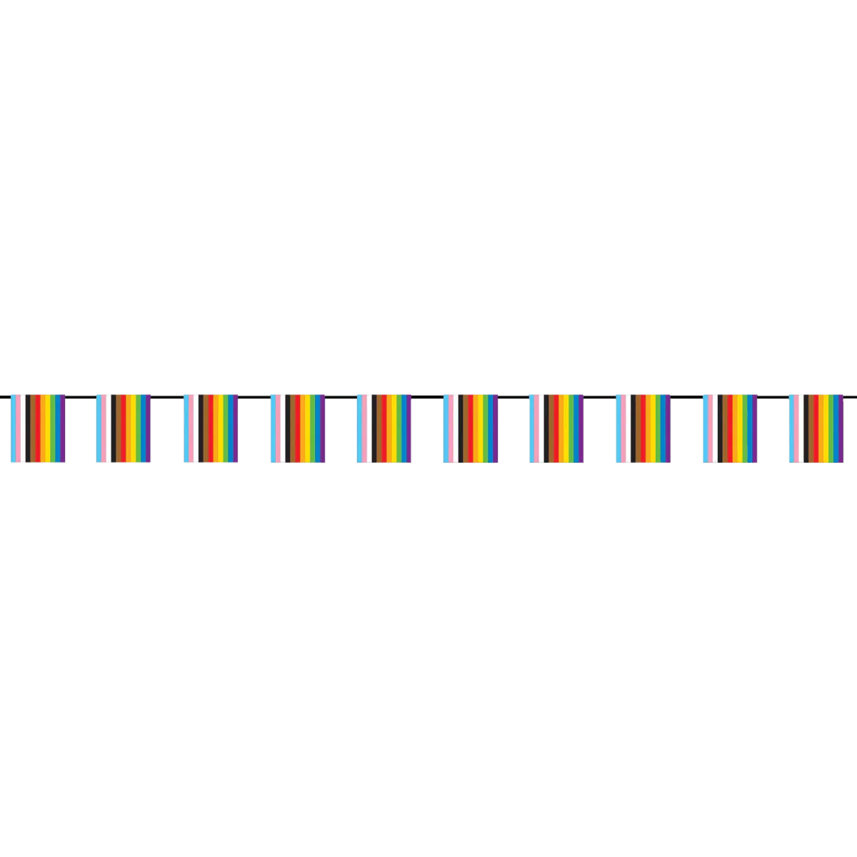 Pride Mini Flag Banner, 12 Inches, 1 Count