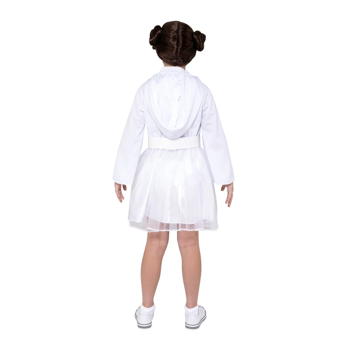Princess Leia Costume for Kids, Star Wars, White Hooded Dress - Image 3