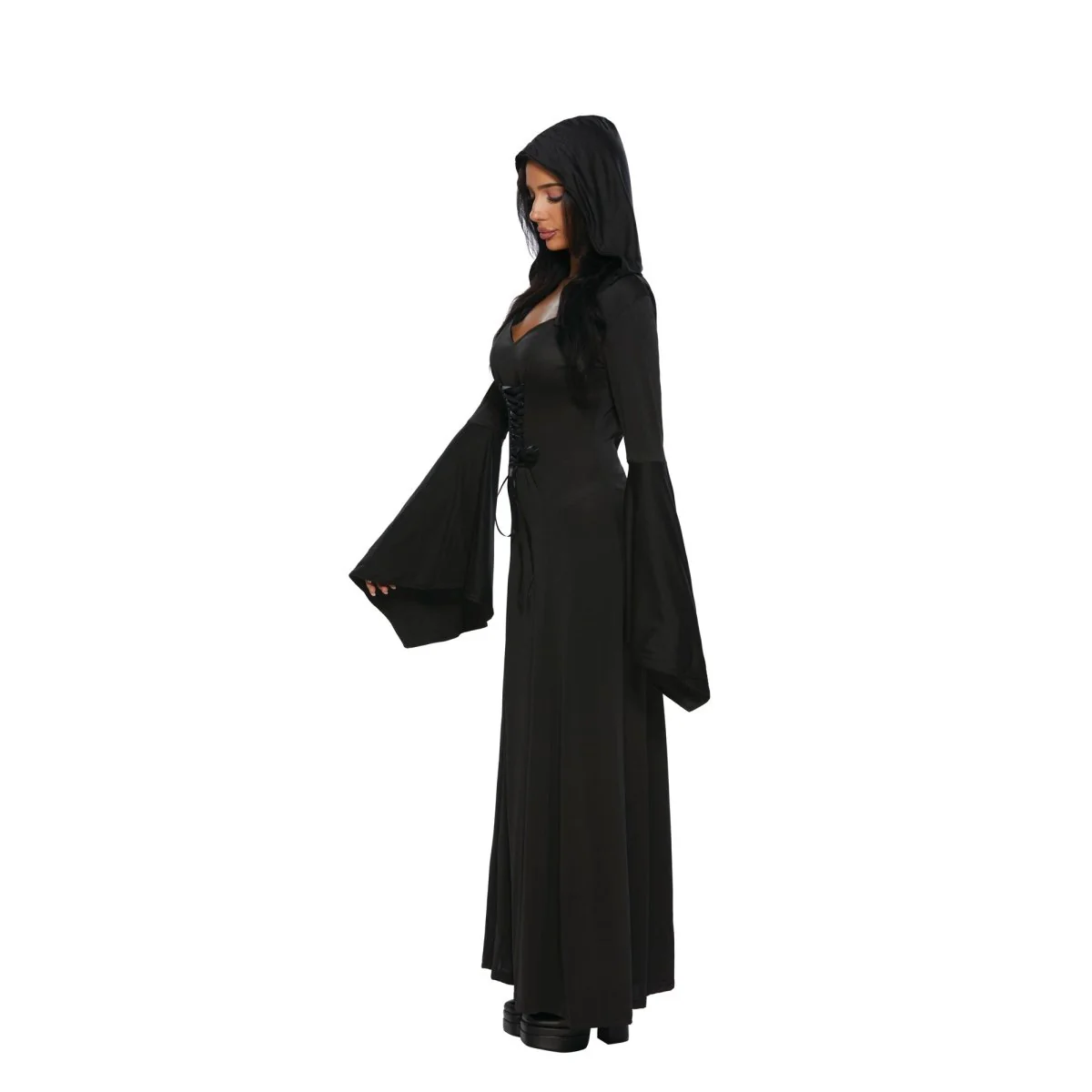 Princess of Darkness Costume for Adults, Black Dress - Image 2