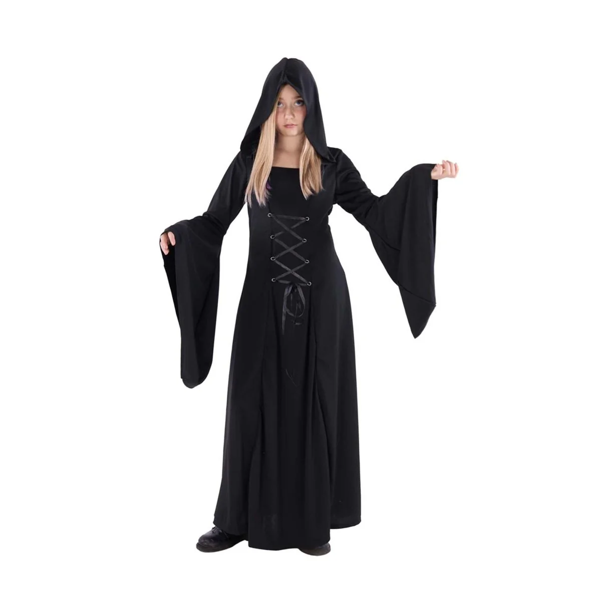 Princess of Darkness Costume for Kids, Black Dress - Image 2