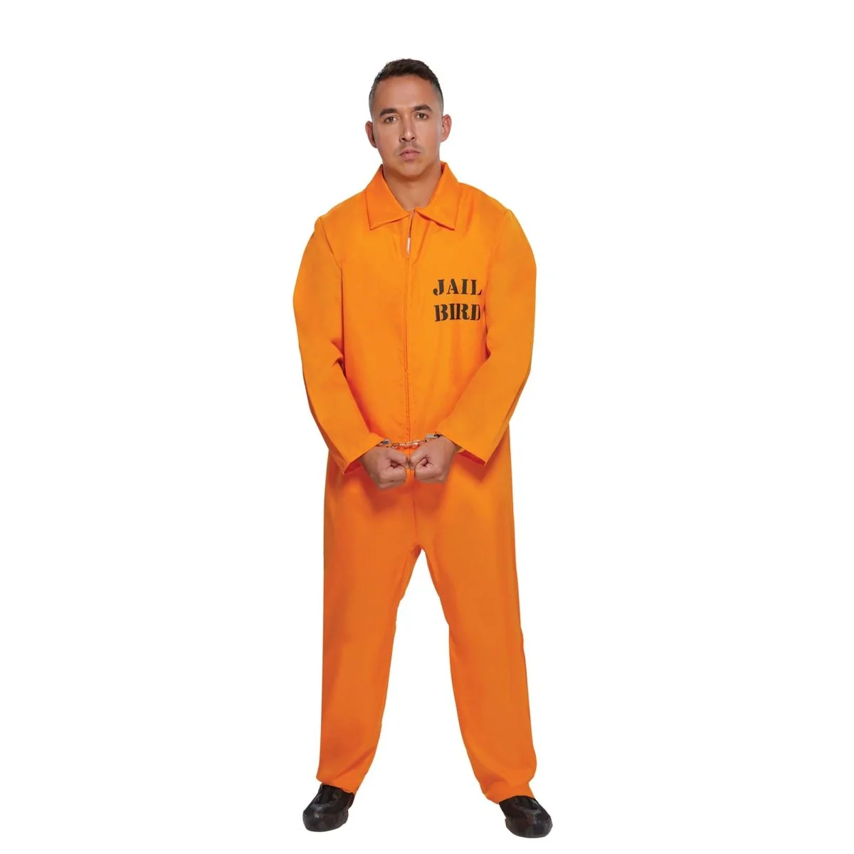 Prisoner Costume for Adults, Orange Jumpsuit