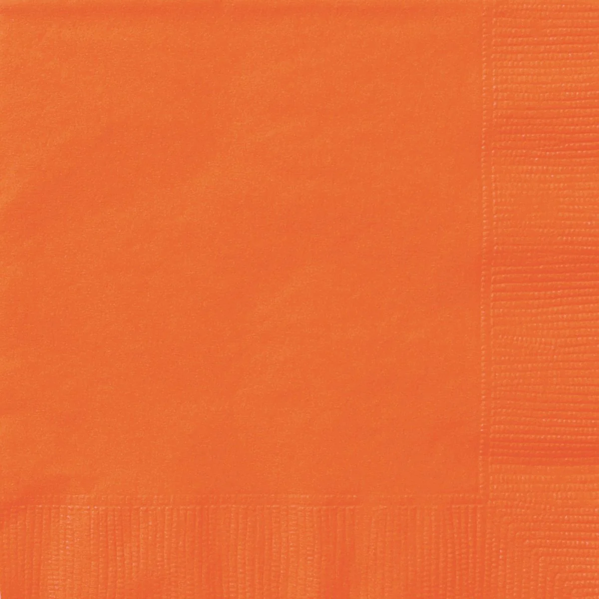 Pumpkin Orange Large Lunch Napkins, 40 Count