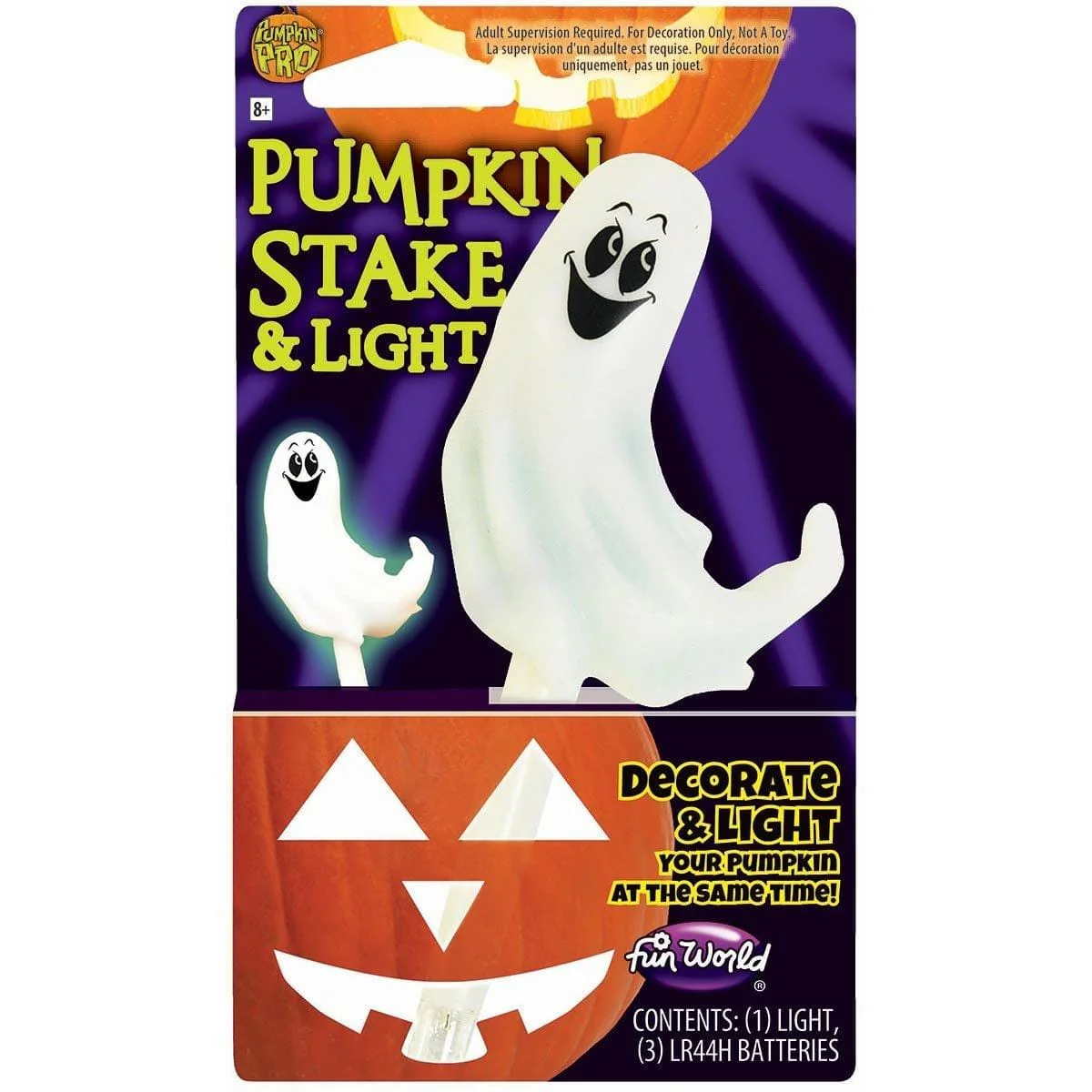 Pumpkin Topper Light Up, Assortment, 1 count - Image 2