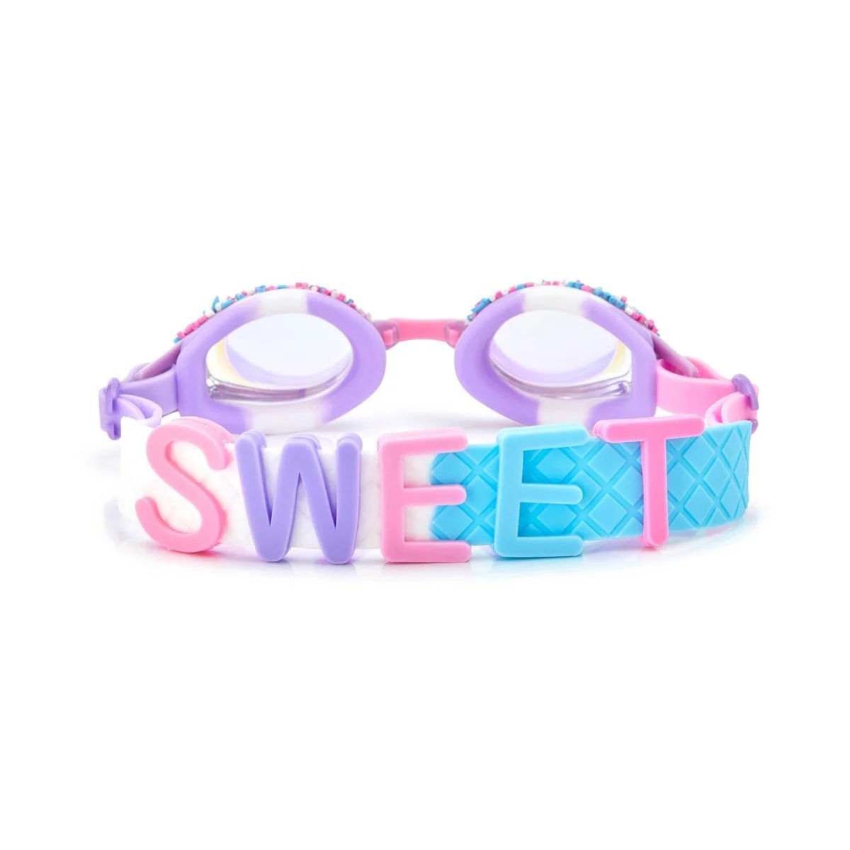 Purple Funfetti Swim Goggles for Kids - Image 3