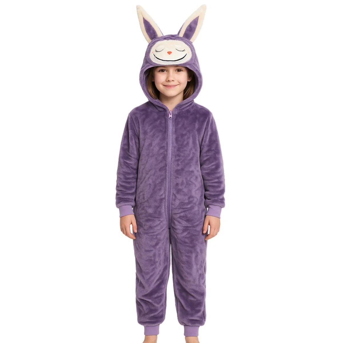 Purple Lafufu Costume for Kids, Hooded Jumpsuit