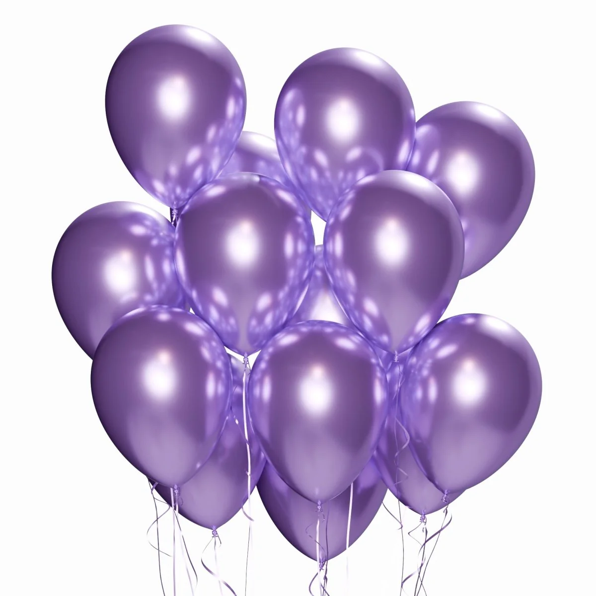 Purple Latex Balloon 12 Inches, Chrome Collection, 72 Count