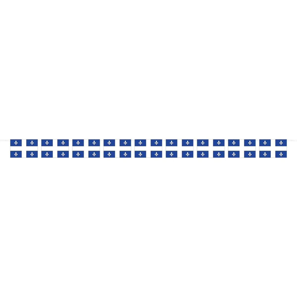 Quebec Flag Banner, 144 x 5 Inches, 1 Count