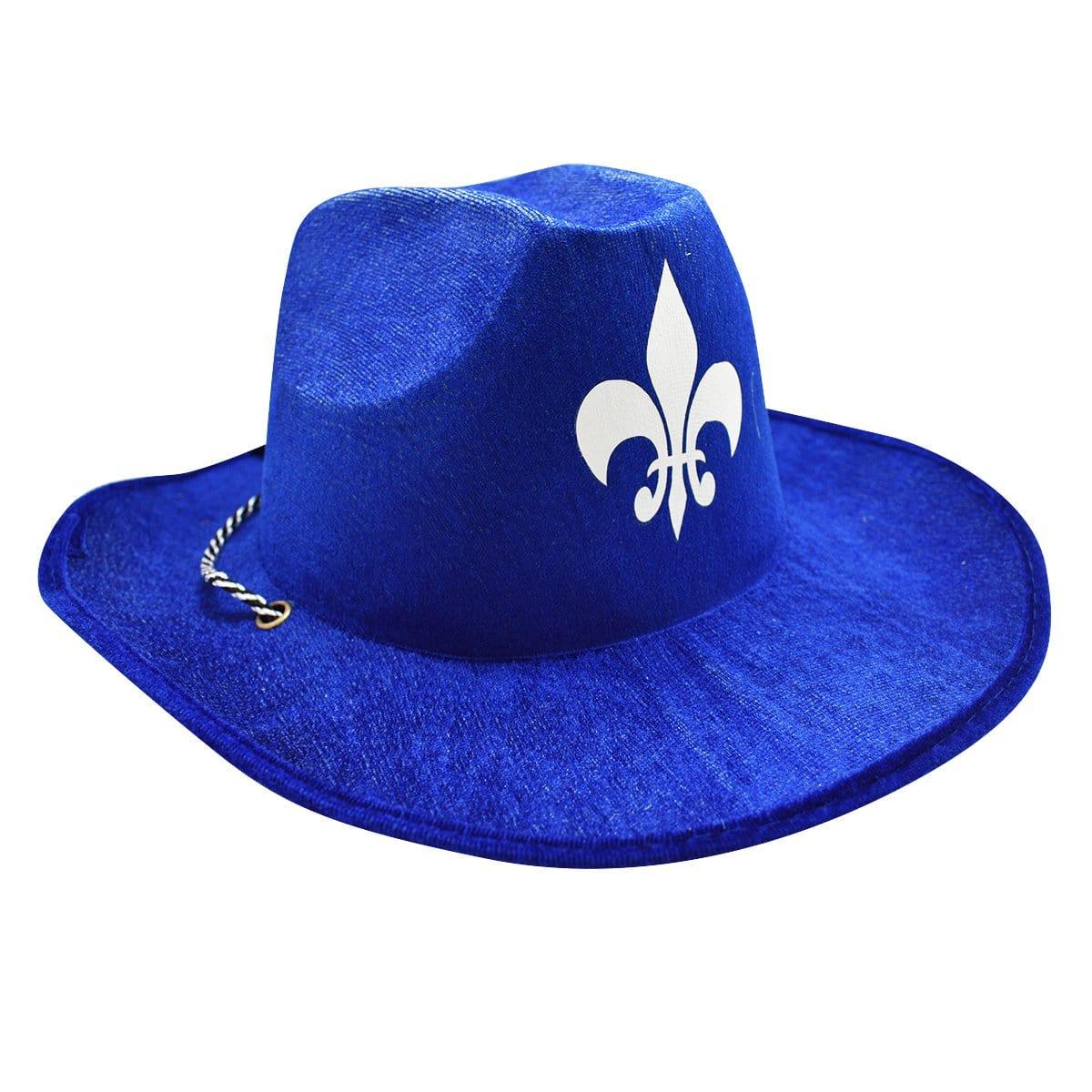 Quebec Print Cowboy Hat With Whistle