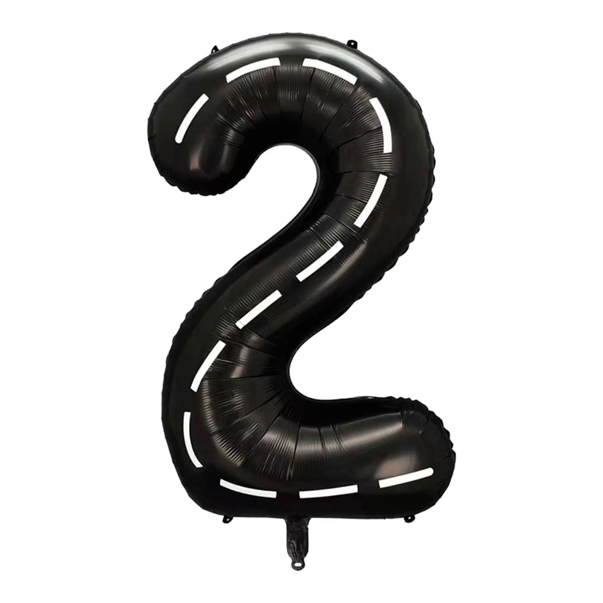 Race Champion Black Number 2 Supershape Foil Balloon, 40 Inches, 1 Count