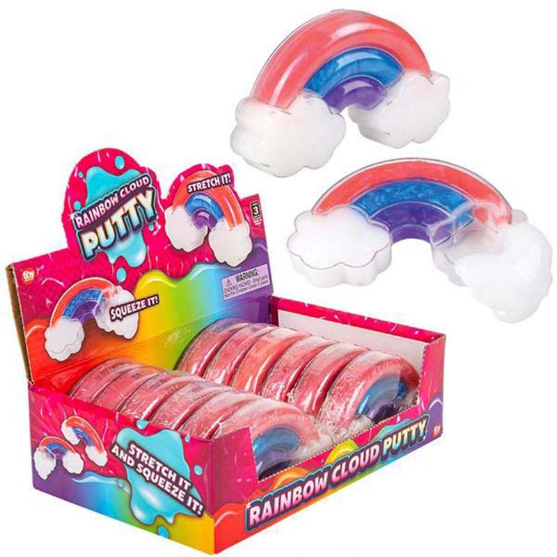 Rainbow cloud putty