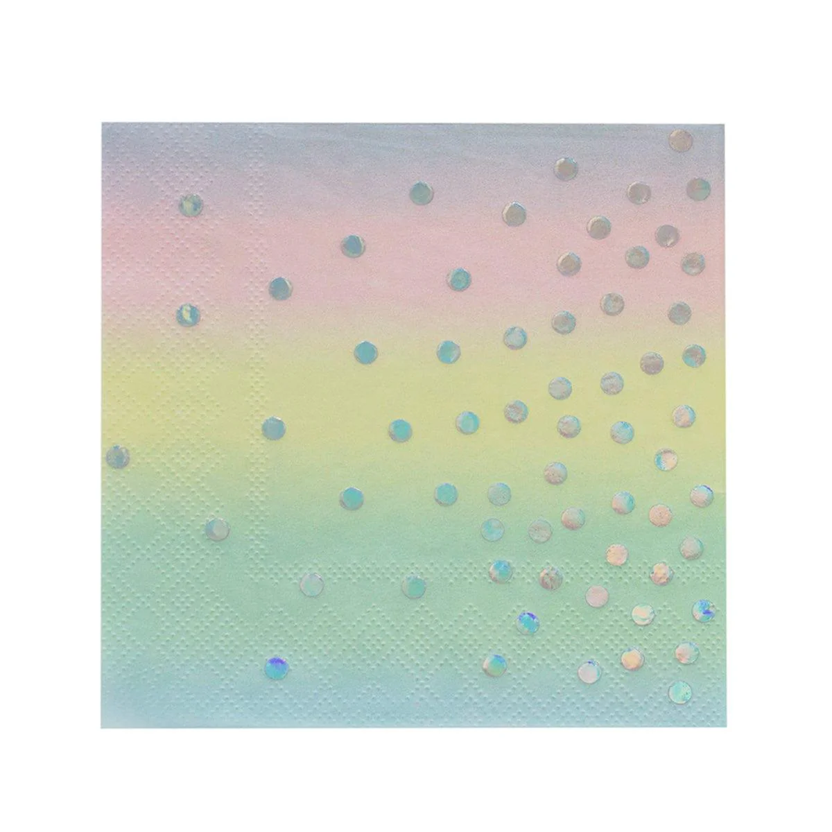 Rainbow Confetti Beverage Napkins, 16 Count