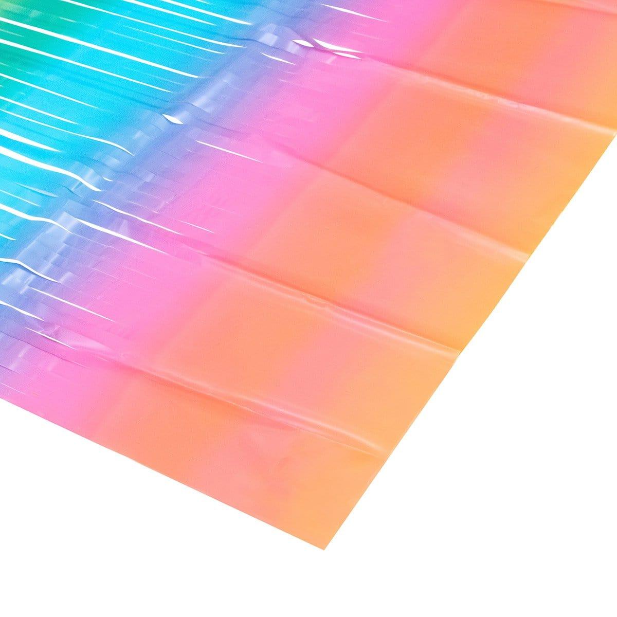 Rainbow, Macaroon Collection, Foil Fringe Curtain - Image 2