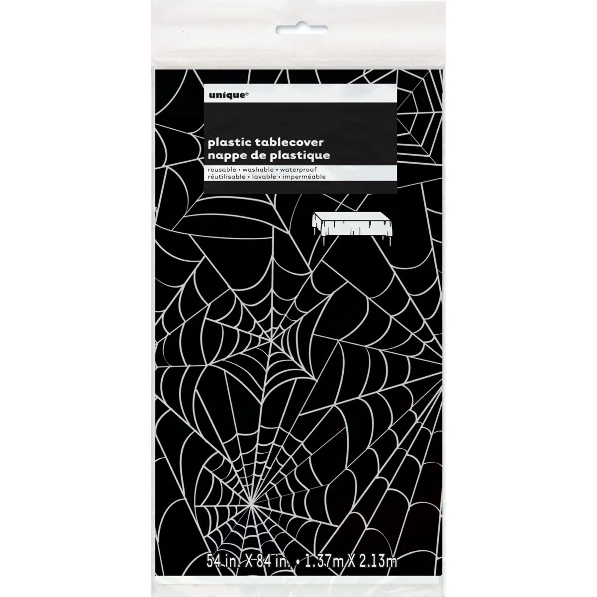 Rectangular Spider Web Table Cover, 54 x 84 Inches, 1 Count