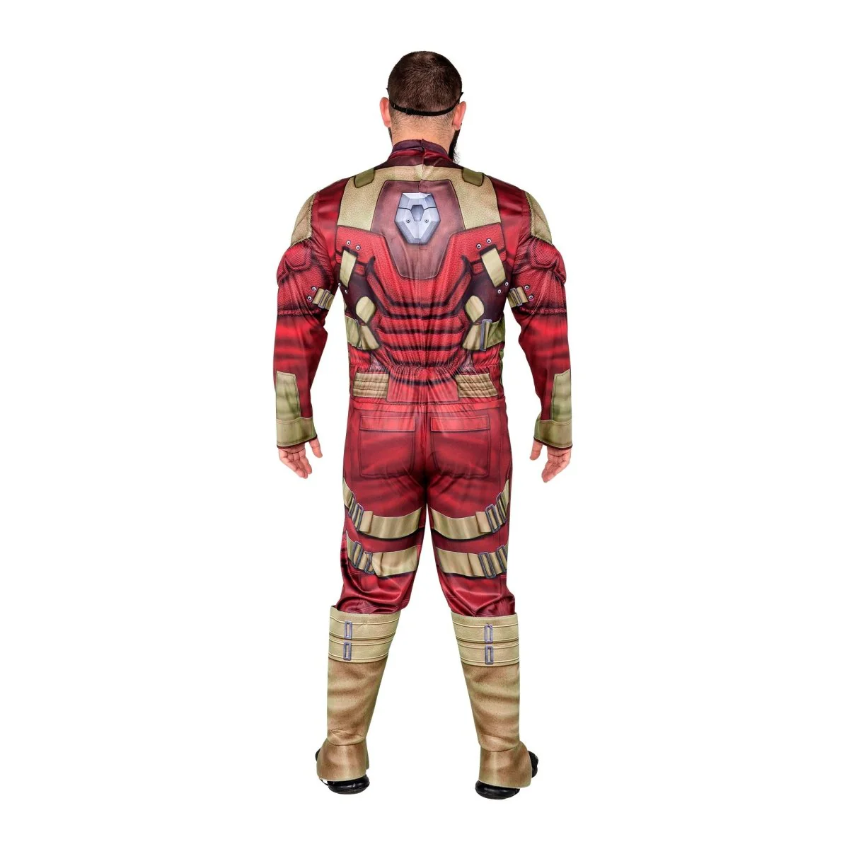 Red Guardian Qualux Costume for Adults, Marvel, Jumpsuit and Mask - Image 4