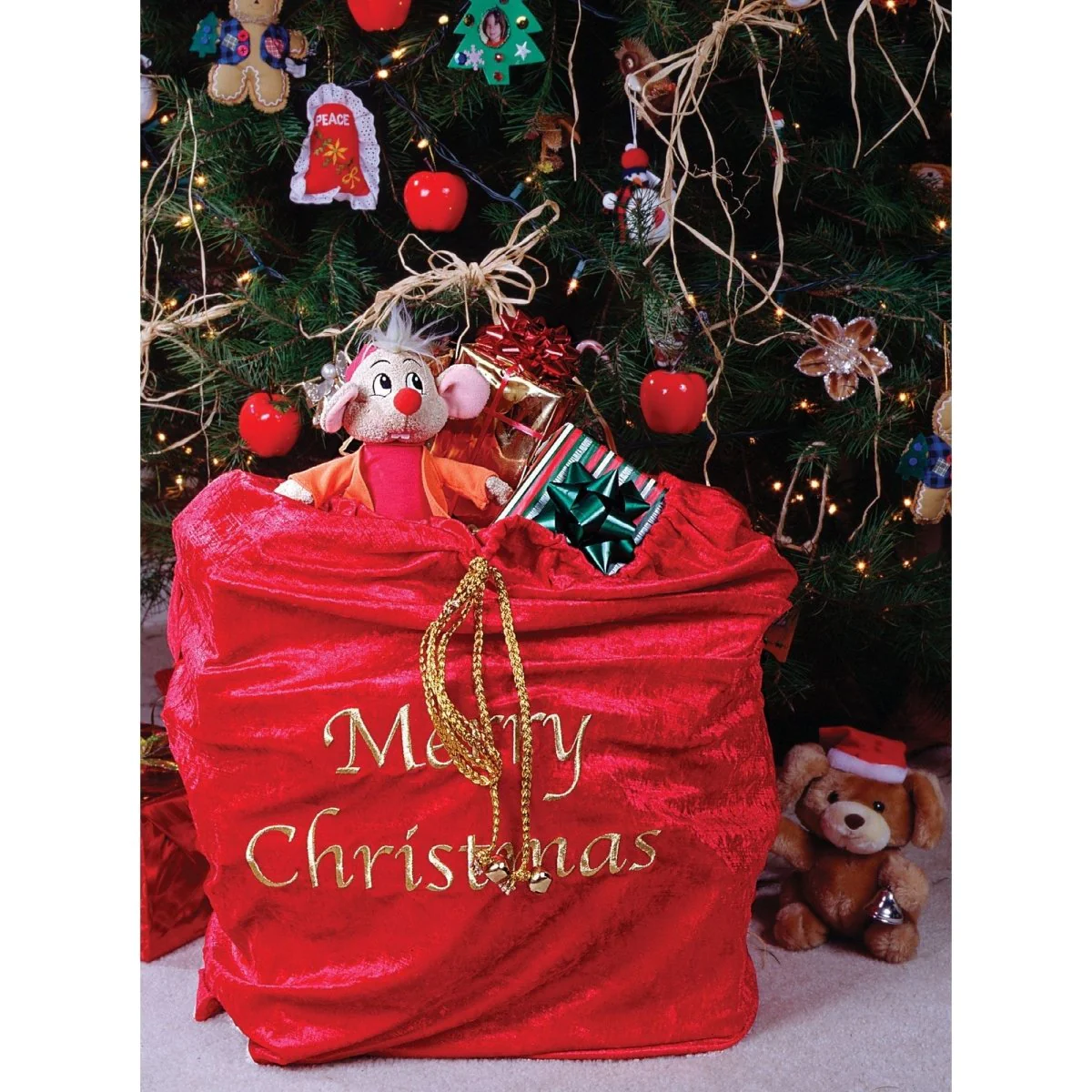Red Santa Bag ''Merry Christmas'', 1 count - Image 3