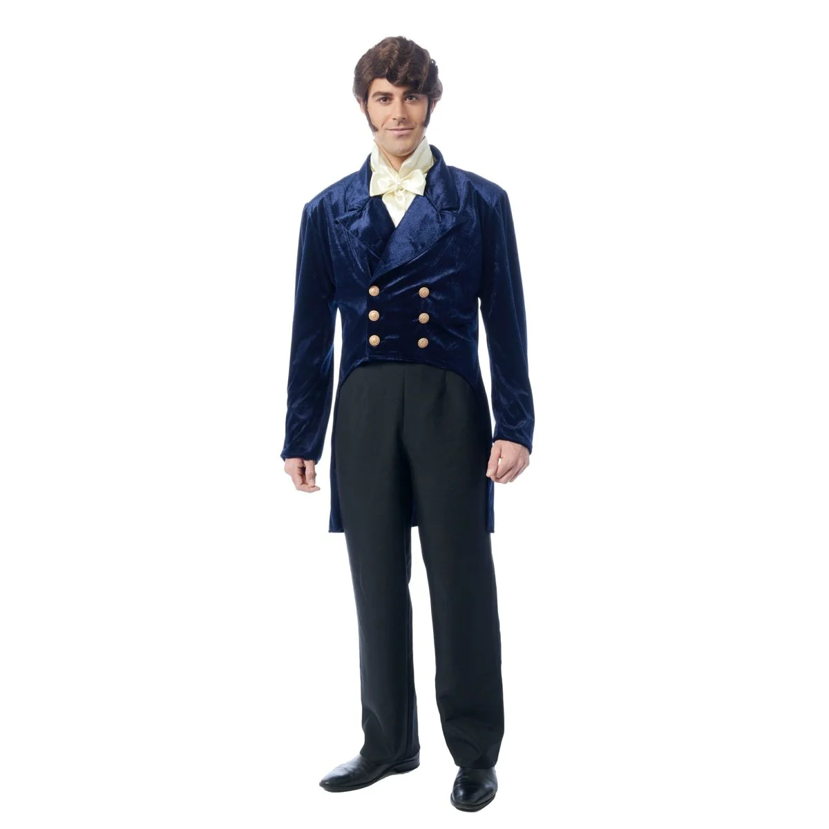 Bridgerton Regency Nobleman Costume for Adults, Dark Blue Tailcoat
