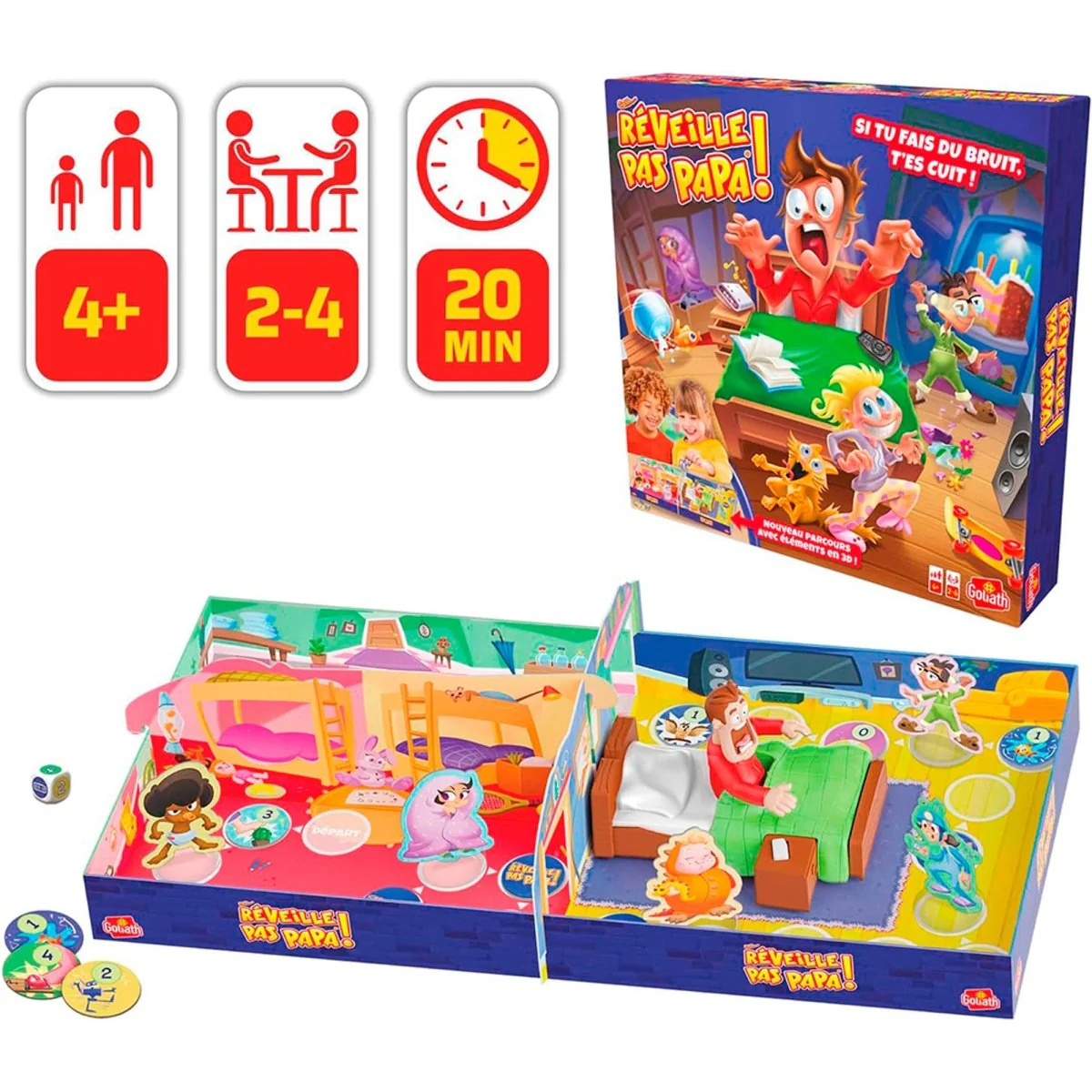 "Réveille pas papa!" Game, 1 Count