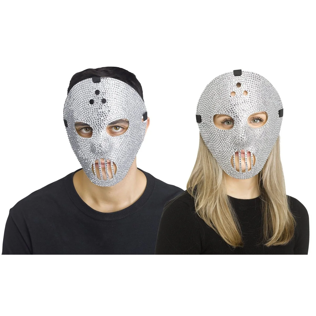 Rhinestone Hockey Mask for Adults