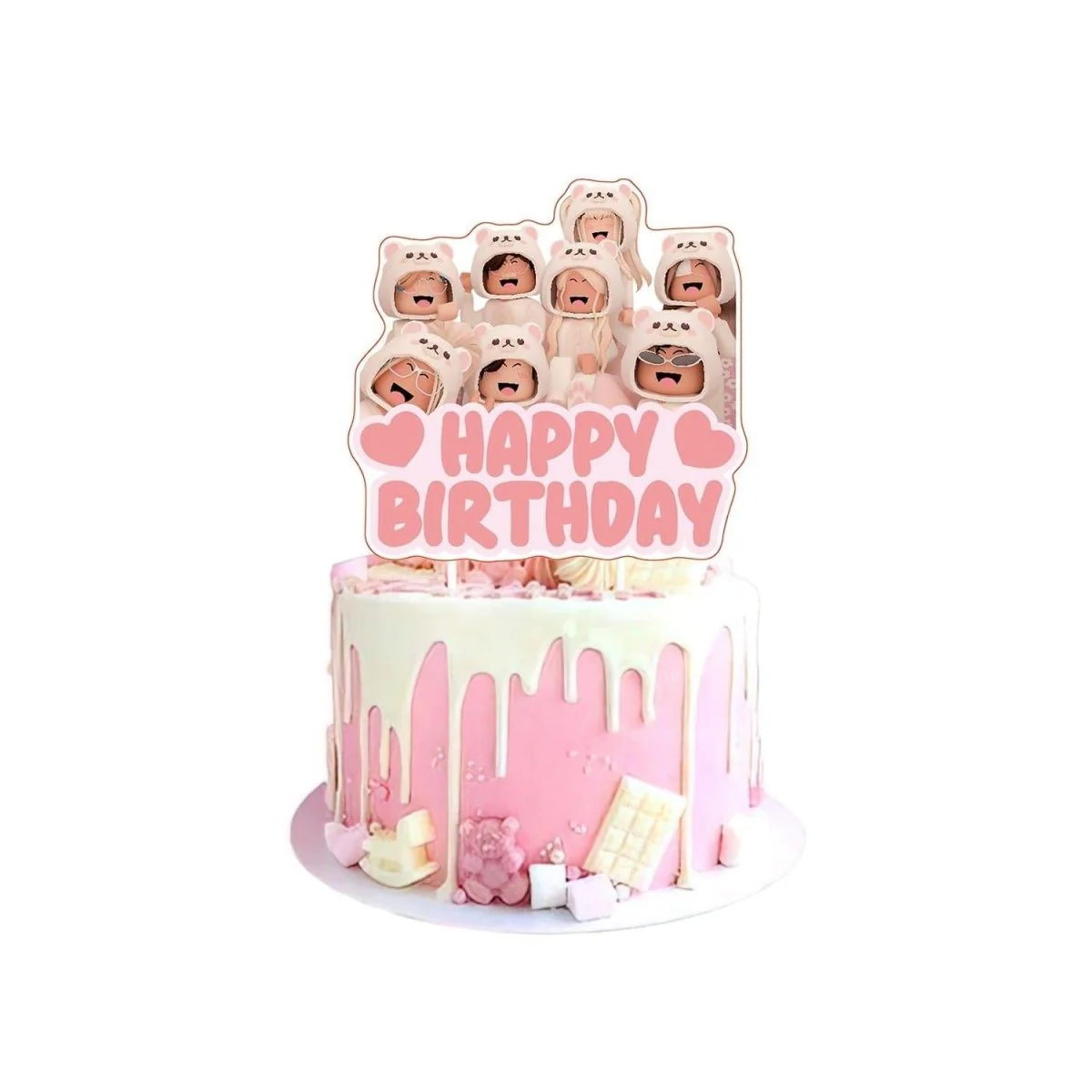 Roblox Pink Cake Topper