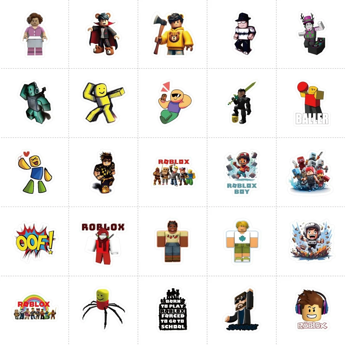 Roblox Stickers, Assortment, 25 Count - Image 2