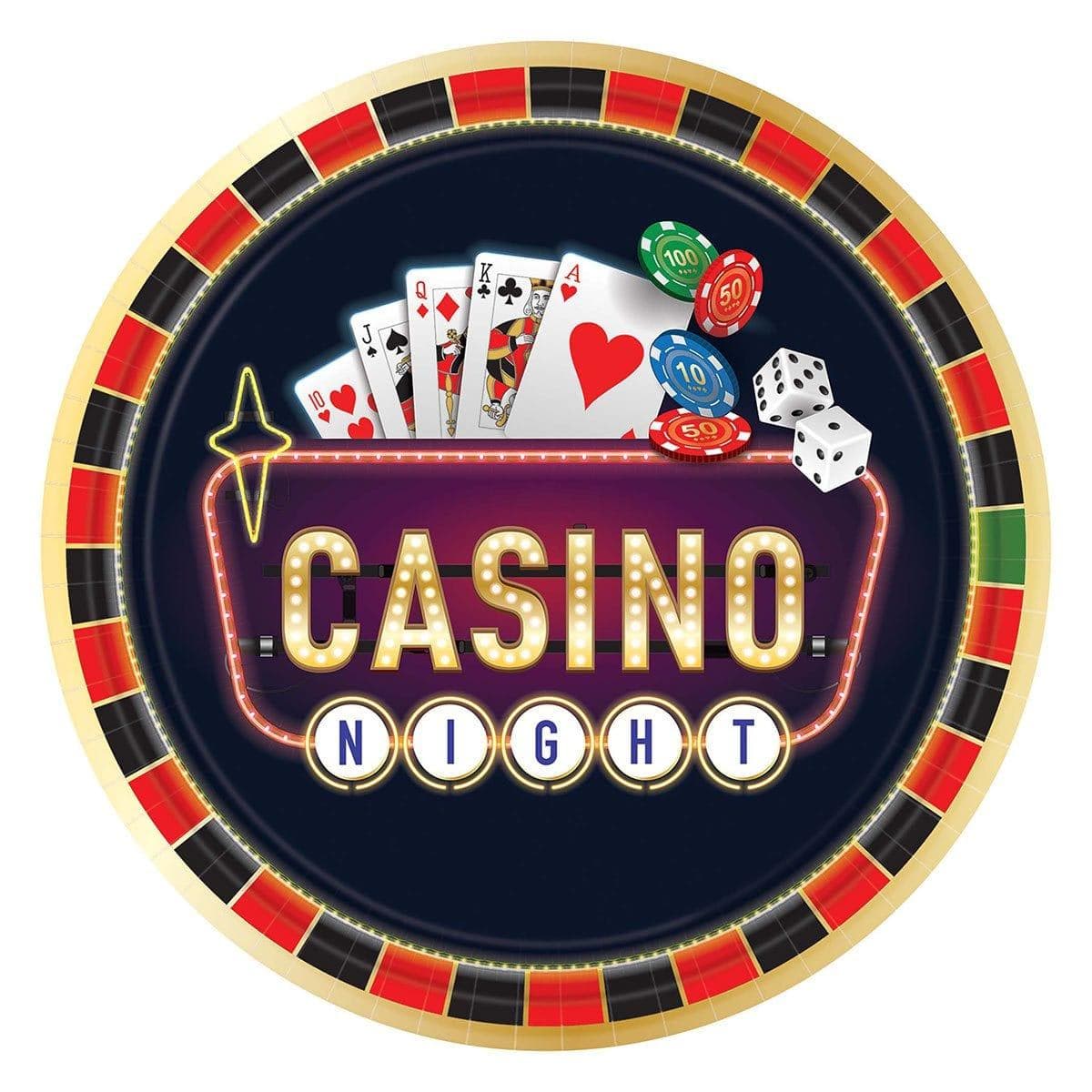 Roll The Dice Paper Plates 10.5 Inches, 8 per Package