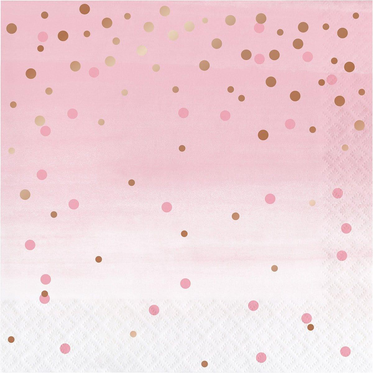 Rosé All Day Dots Lunch Napkins, 16 per Package