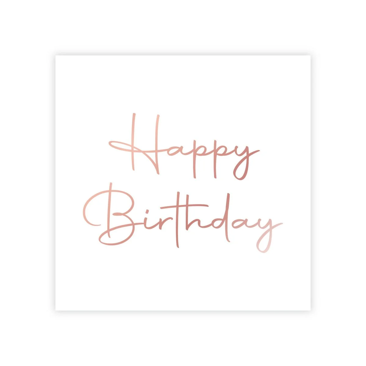Rosé Celebration Happy Birthday Large Lunch Napkins, 16 Count