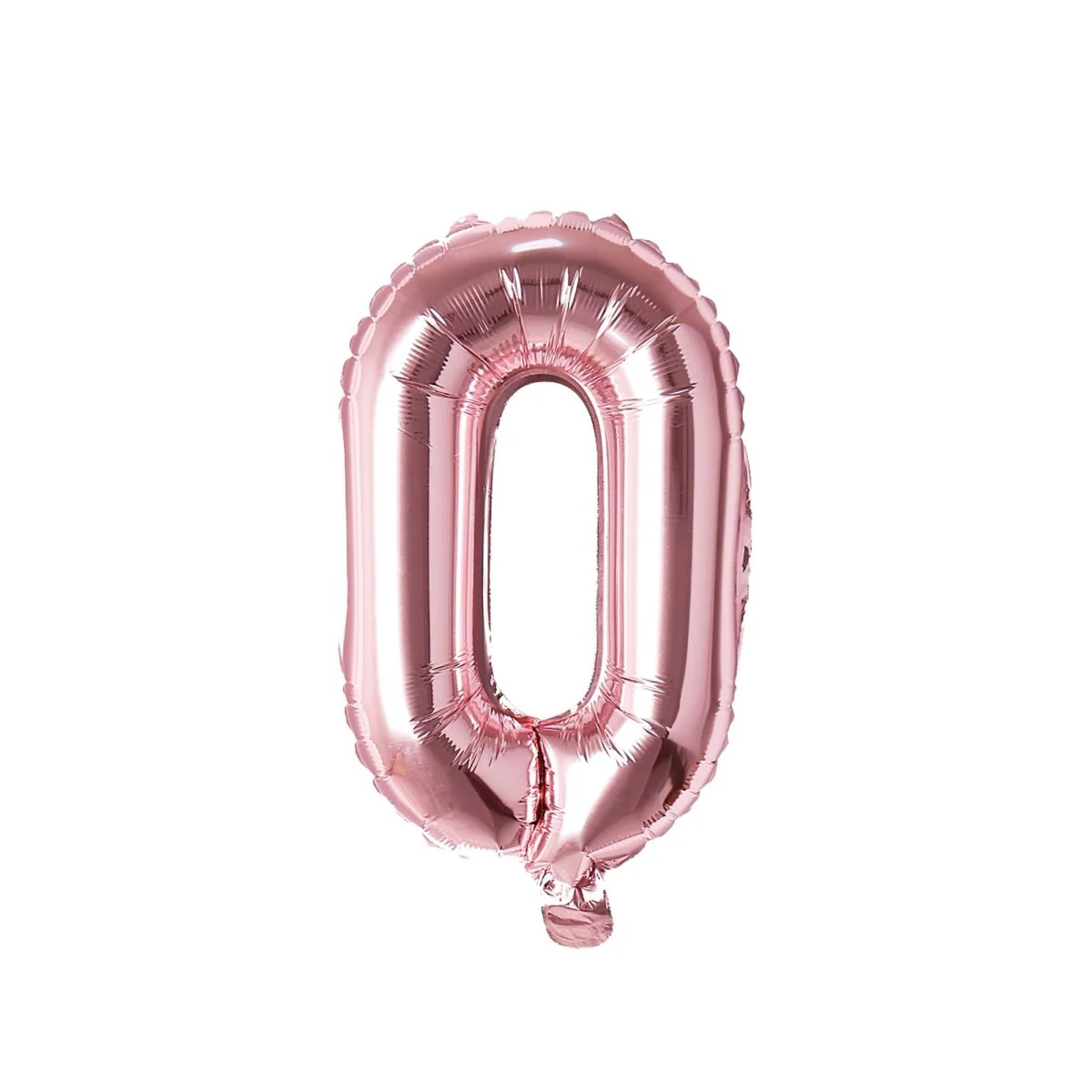 Rose Gold Letter O Foil Balloon, 16 Inches, 1 Count