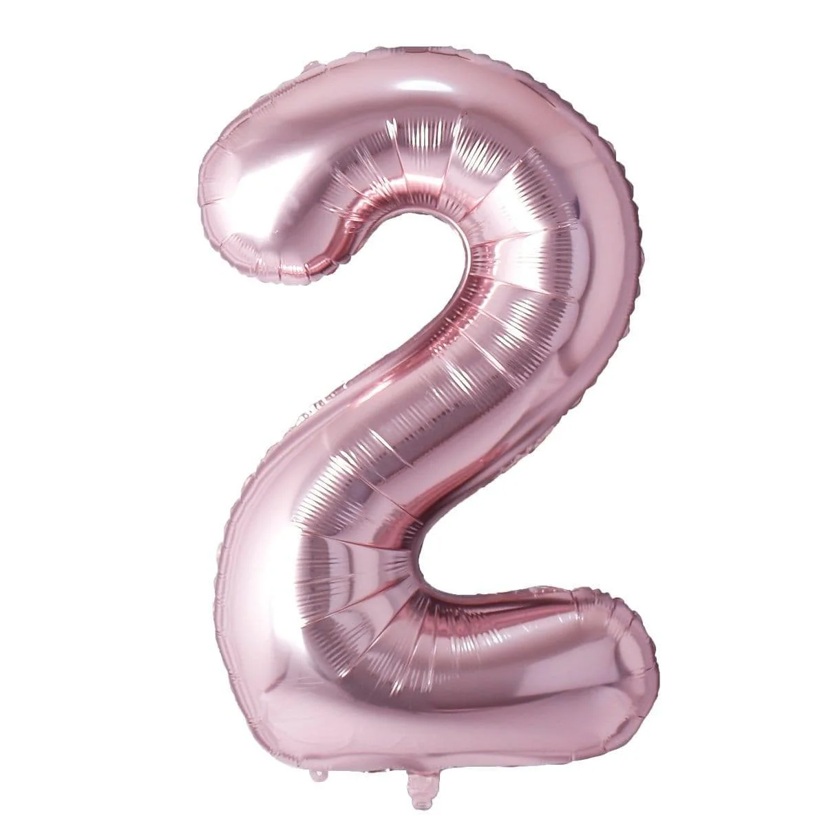 Rose Gold Number 2 Foil Balloon, 34 Inches