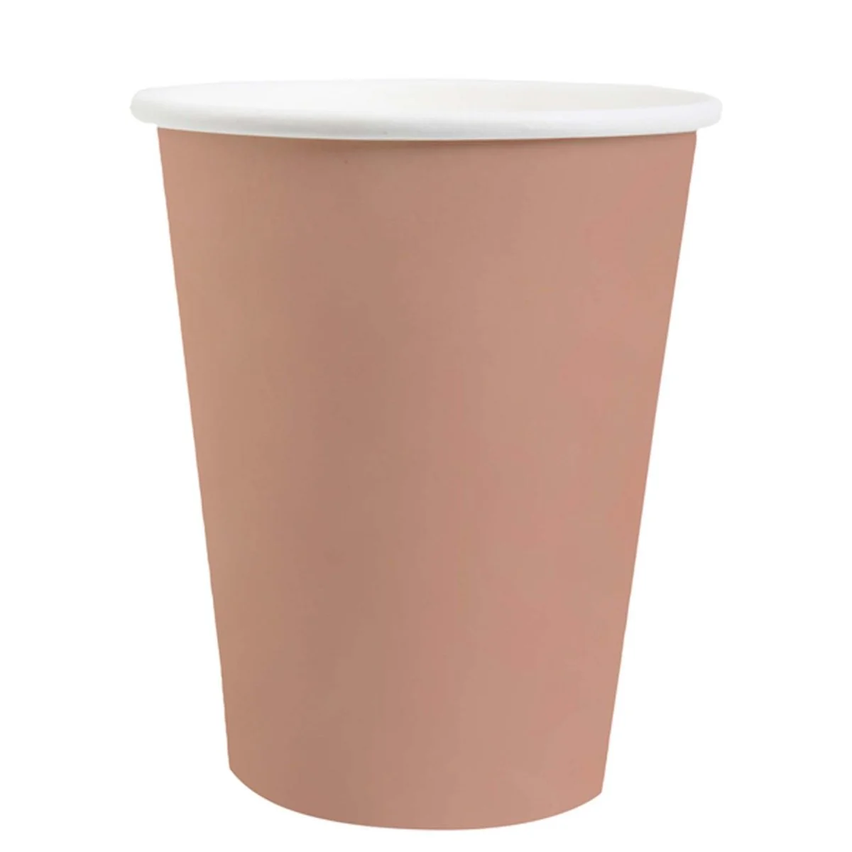 Rose Gold Compostable Party Paper Cups, 9 Oz, 10 Count