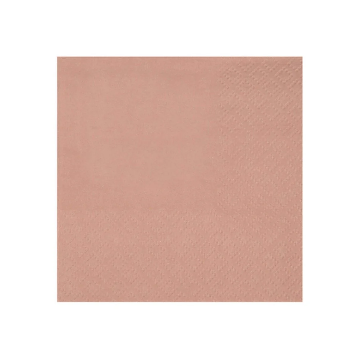 Rose Gold Small Compostable Beverage Paper Party Napkins, 25 Count