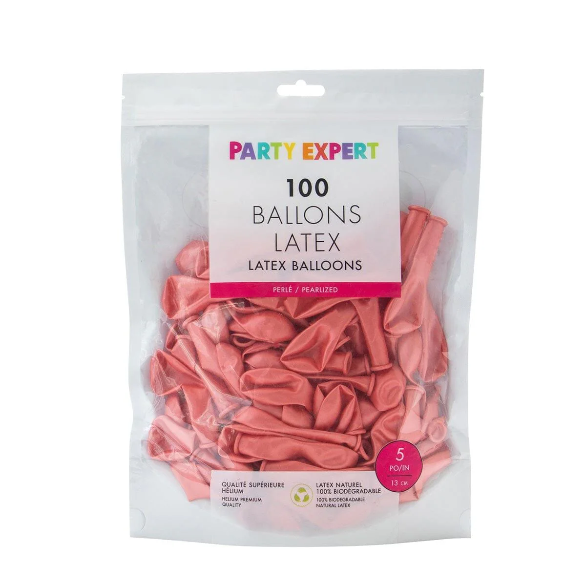 Rosegold Latex Balloon 5 Inches, pearl collection, 100 Count - Image 2