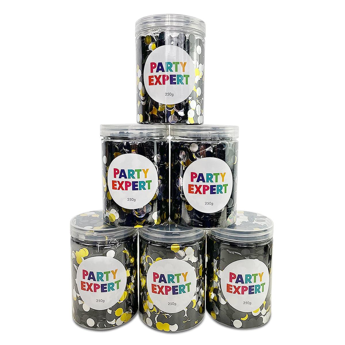 Round Confetti, Gold, Silver and Black - Image 3
