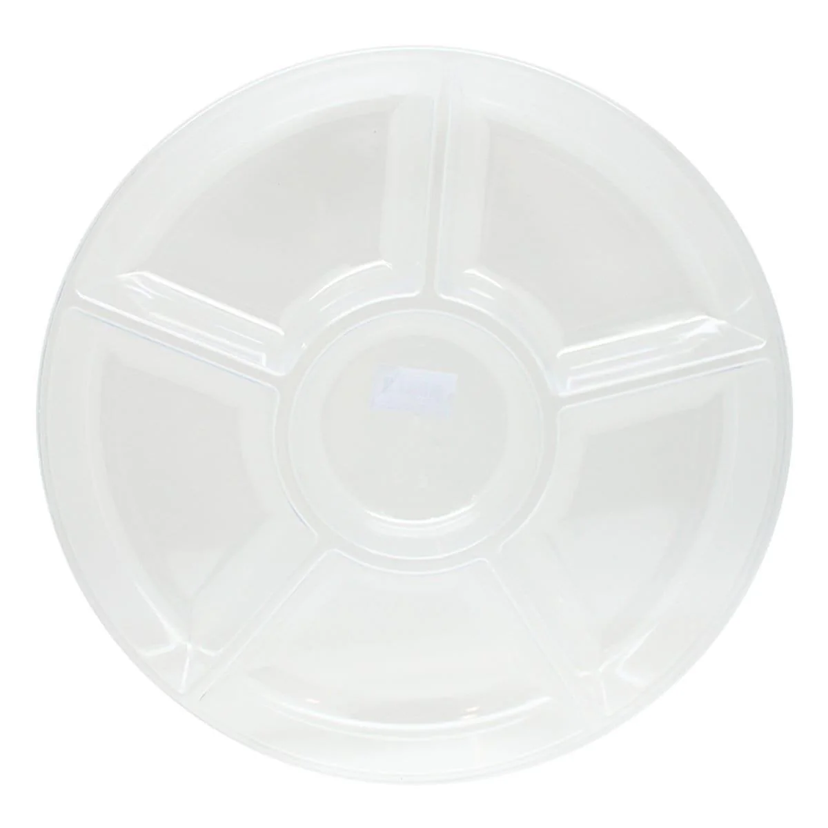 Transparent Round Plastic Platter - 12 In