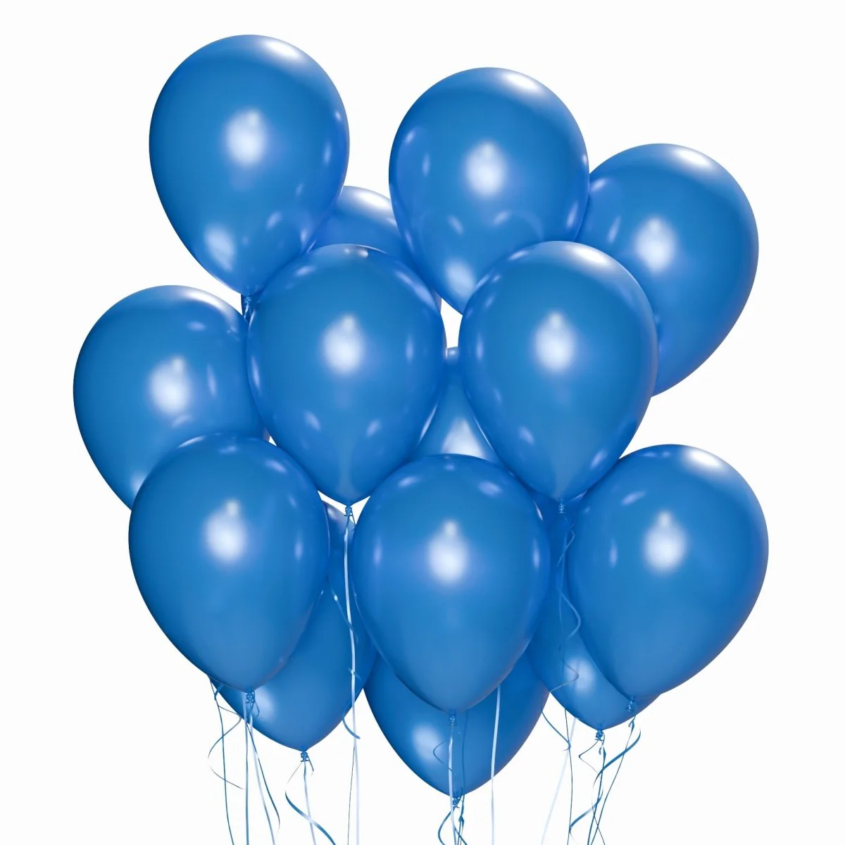 Royal Blue Latex Balloon 12 Inches, Pearl Collection, 15 Count