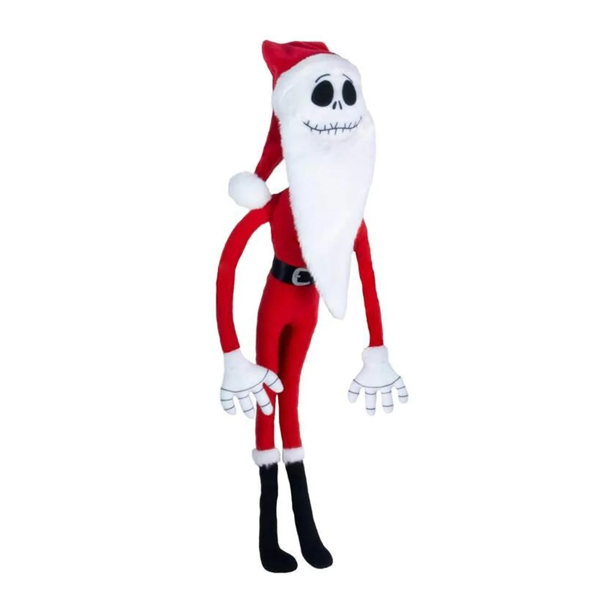 Santa Jack Skellington Plush, Nightmare Before Christmas, 1 Count